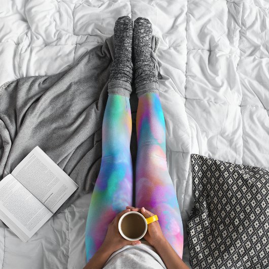 Mooie, zachte, kleurrijke regenboogleggings leggings