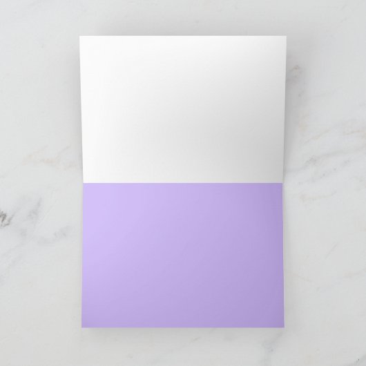 Mooie zachte Paarse Aster Bloemen Sympathie Kaart (Binnen)