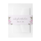 Mooie zachte paarse rozen bruiloft uitnodigingen wikkel (Voorkant Voorbeeld)