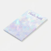 Mooie zachte pastel achtergrond scriptnaam post-it® notes (Schuin)