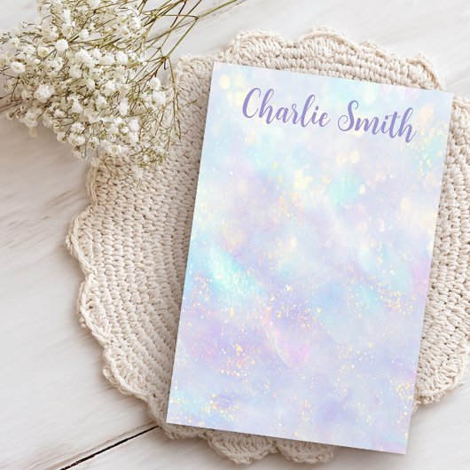 Mooie zachte pastel achtergrond scriptnaam post-it® notes