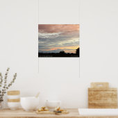 Mooie zachte pastelwolken poster (Keuken)