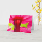 Mooie, zachte, roze bloemen Natuur Kaart (Gele Bloem)