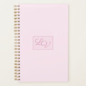 Mooie zachte roze en blozende wangen planner (Voorkant)