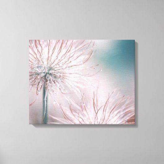 Mooie, zachte roze, fijne drijvers op canvas afdruk (Voorkant)