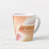 Mooie, zachte roze latte Mok (Rechterhoek)