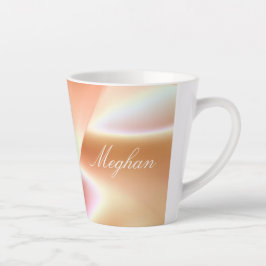 Mooie, zachte roze latte Mok