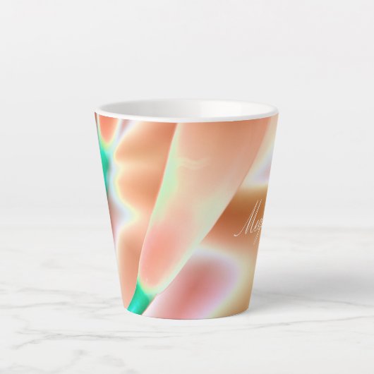 Mooie, zachte roze latte Mok (Voorkant)