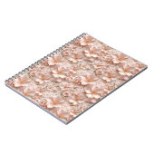 Mooie zachte roze pastel bloemen notitieboek (Linkerzijde)