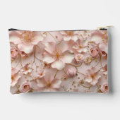 Mooie zachte roze pastelbloem bedrukt etui (Achterkant)