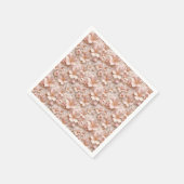 Mooie zachte roze pastelbloem servet (Hoek)