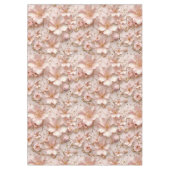 Mooie zachte roze pastelbloem tafelkleed (Voorkant)