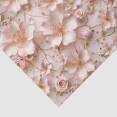 Mooie zachte roze pastelbloem tissuepapier (Detail)