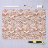 Mooie zachte roze pastelbloem tissuepapier (Craft)