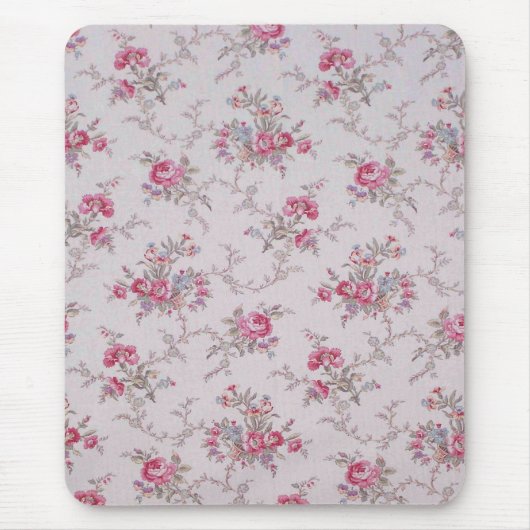 Mooie zachte  rozen en bladeren muismat (Voorkant)