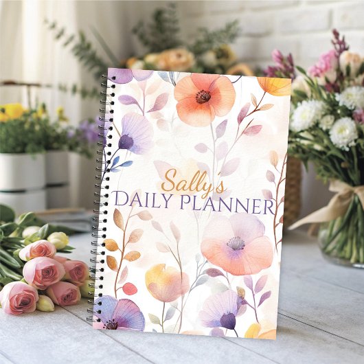 Mooie Zachte Waterverf Bloesems Planner