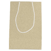 Mooie zachte zand achtergrond medium cadeauzakje (Achterkant)