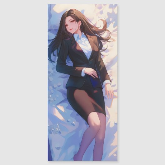 Mooie zakenvrouw anime (Voorkant)