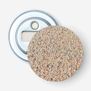 Mooie zand als tropisch strand button flesopener
