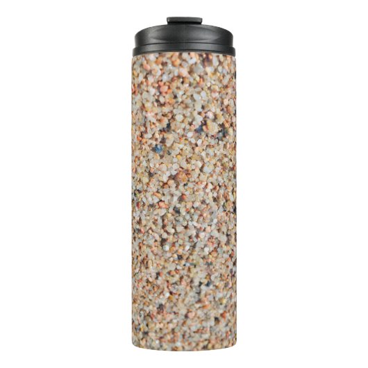 Mooie zand als tropisch strand thermosbeker (Voorkant)