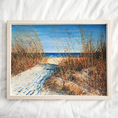 Mooie zand Dunes Beach Fine Art-afdrukken Poster