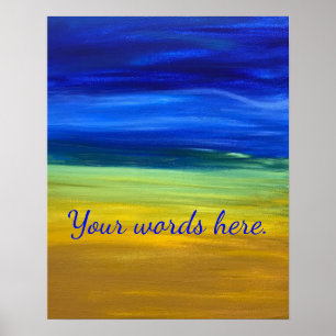 Mooie Zand Lucht Schildering Jouw Woorden Posters