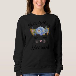 Mooie Ze Krijgt Een Kattige T-shirt, vrijgezellen Trui