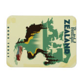 Mooie Zealand Reisposter Magneet (Horizontaal)