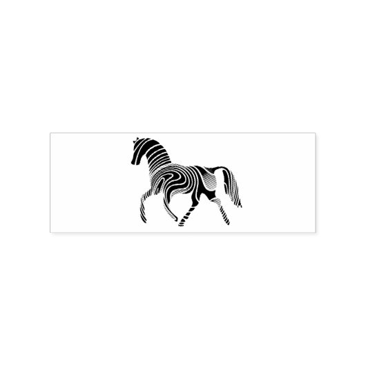 Mooie Zebra Horse Thunder_Cove Rubberstempel (Gestempeld)