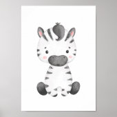 Mooie Zebra Kinderkamer Poster Kinderkamer Decorat (Voorkant)