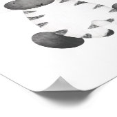 Mooie zebra-kinderkamerposter voor kinderkamerdeco poster (Hoek)