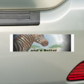 mooie zebra's Product aanpassen Bumpersticker (Op auto)