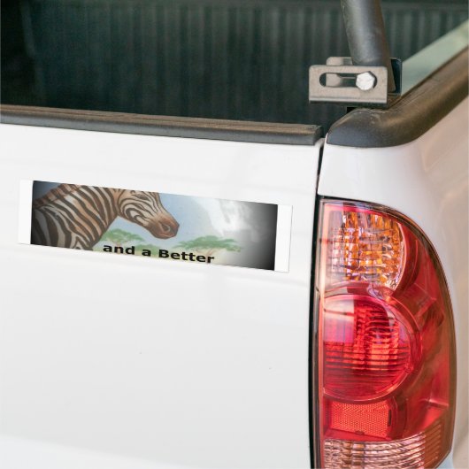 mooie zebra's Product aanpassen Bumpersticker (Op Truck)