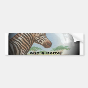 mooie zebra's Product aanpassen Bumpersticker