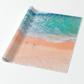 Mooie Zee Beach Cadeaupapier (Uitgerold)
