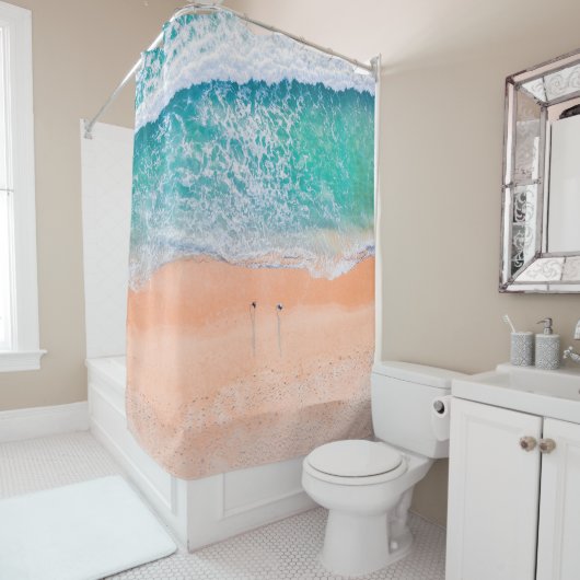 Mooie Zee Beach Douchegordijn (In situ)