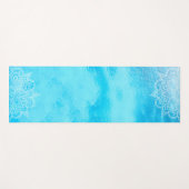 Mooie Zee Blauw met Mandala Yoga Mat (Voorkant (horizontaal))