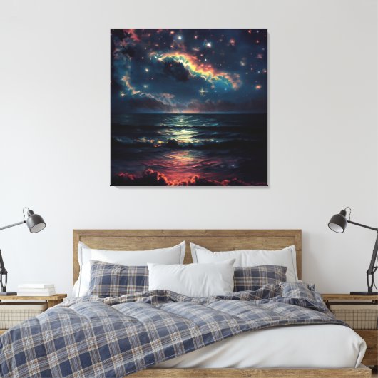 Mooie Zee Canvas Art Afdruk (Insitu (Slaapkamer))