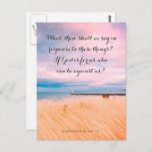 Mooie zee in Engeland, Christelijke kaart. Briefkaart (Voorkant / Achterkant)