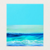 Mooie Zee Kunst Notitiekaart Kaart (Buitenkant ongevouwen)