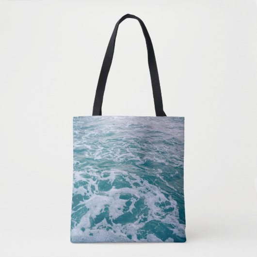 Mooie zee marmergolven texturehipster, backgrou tote bag (Voorkant)