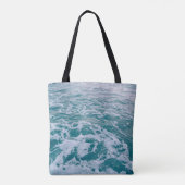 Mooie zee marmergolven texturehipster, backgrou tote bag (Achterkant)