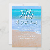 Mooie Zee Milestone Birthday Party Kaart (Voorkant)