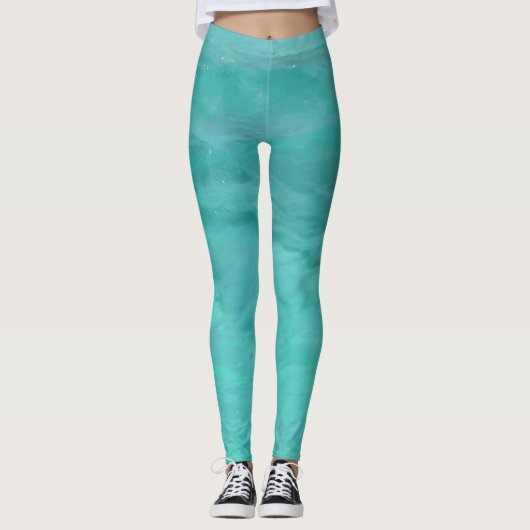 Mooie zee rimpelingen leggings (Voorkant)