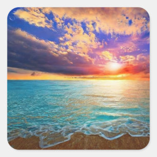 Mooie Zee Square Sticker