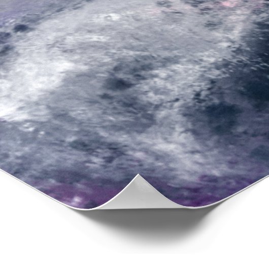 Mooie Zee zonsondergang - Abstract origineel schil Poster (Hoek)