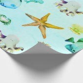 Mooie Zeedieren Cadeaupapier (Hoek)