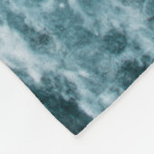 Mooie Zeeen golven Fleece Deken (Hoek)