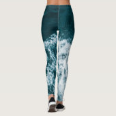 Mooie Zeeen golven Leggings (Achterkant)