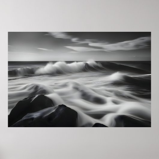 Mooie zeeen golven poster (Voorkant)